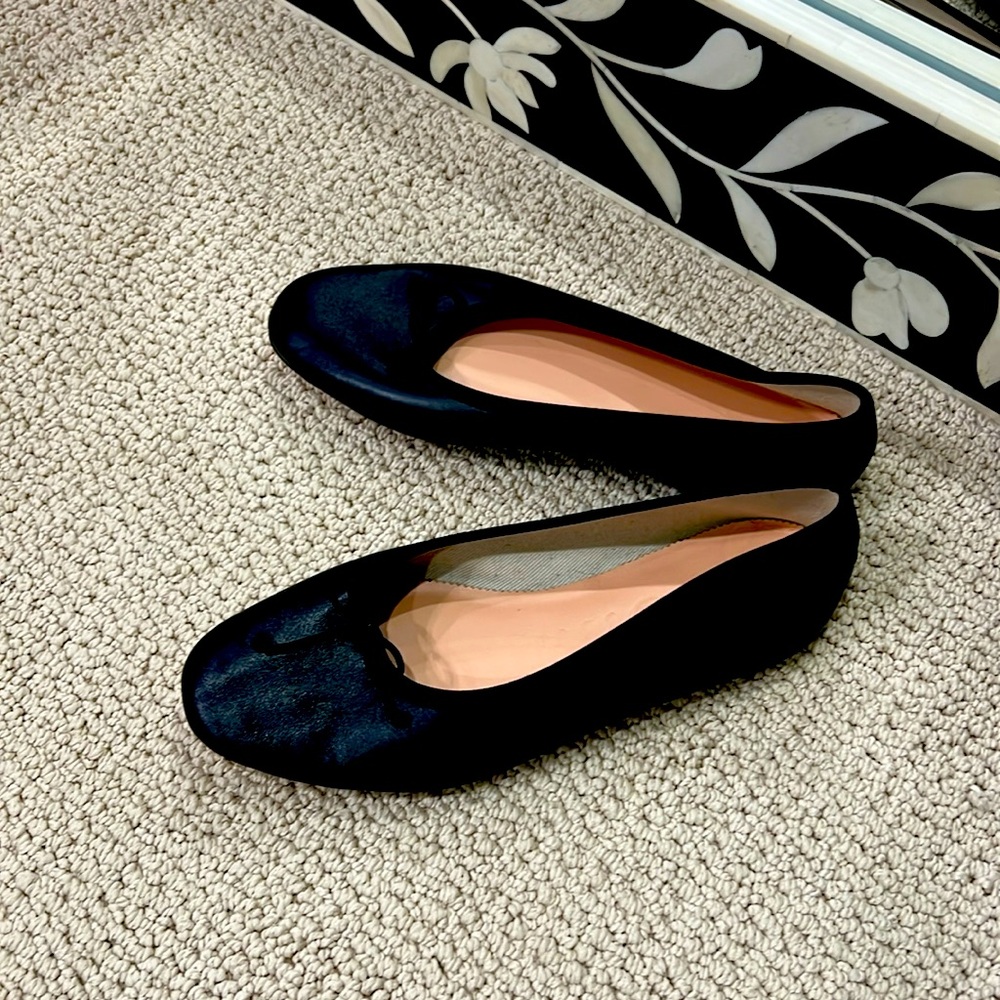 JCrew Zoe black Ballet Flats  Size 8